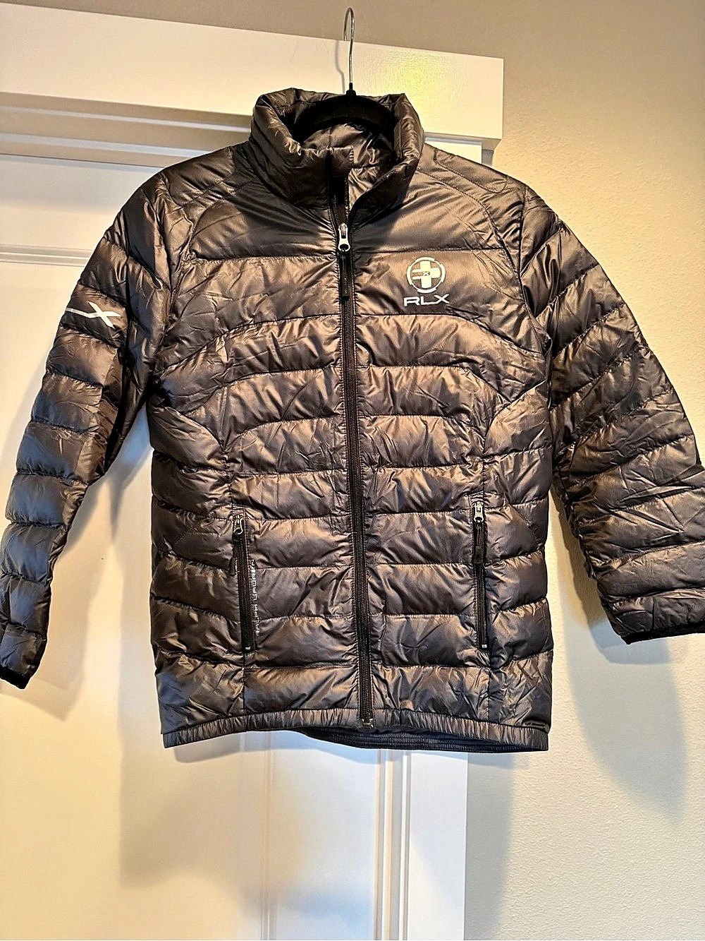 Polo Ralph Lauren RLX lightweight down jacket Youth Medium Nylon Puffer Jacket S